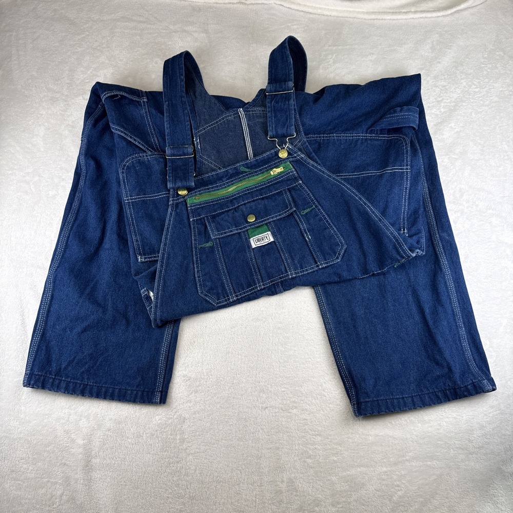 Liberty Denim 100% Cotton Men's 36X30 Overalls Workwear Grandpa Core Farmer EUC